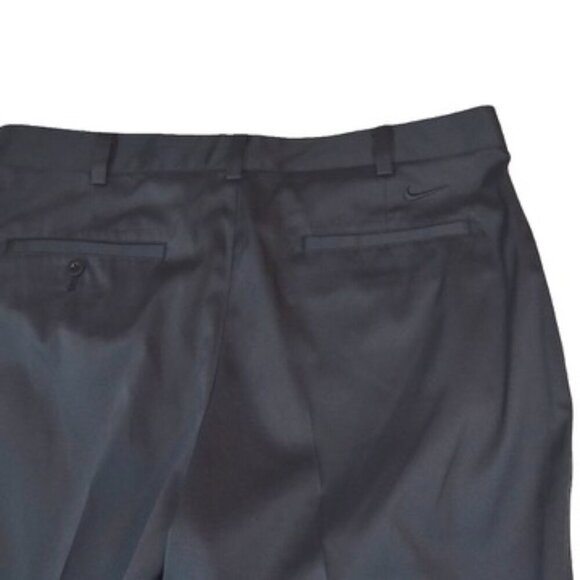 Nike Golf Dri-FIT Pants 36x30 Black Stretch Flat Front Performance Athletic - Picture 5 of 10